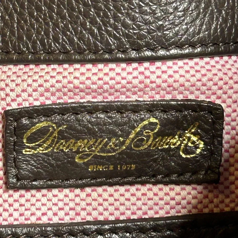 Dooney &‎ Bourke Hobo Bag Womens Large Brown Pebble Leather Shoulder Purse